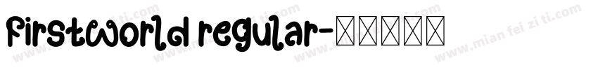 FirstWorld regular字体转换